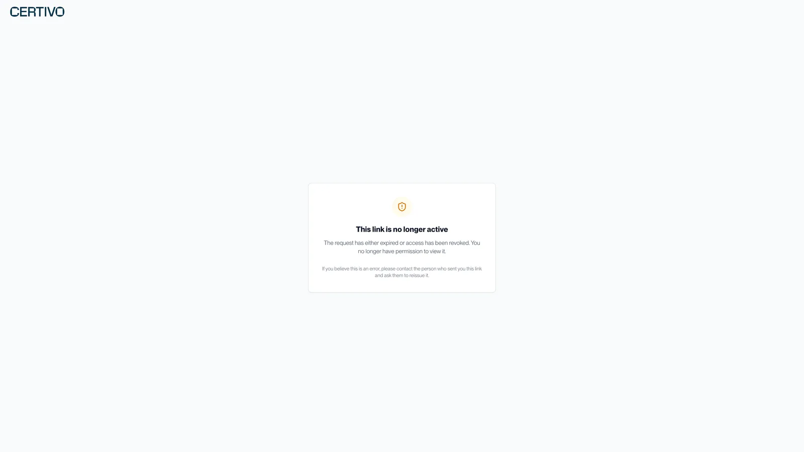 The link is no longer active